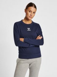 Bluza damska Hummel Icons. Niebieskie bluzy Hummel, na wiosnę, s, bez wzorów, z bawełny, bez kaptura. Za 252.50 zł.