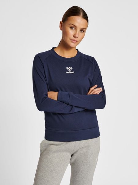 Bluza damska Hummel Icons. Niebieskie bluzy Hummel, s, bez wzorów, z bawełny, bez kaptura. Za 229.40 zł.