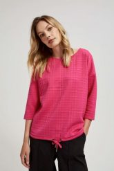 Bluza z rękawami 3/4. Bluzy MOODO, l, bez wzorów, z elastanu, bez kaptura. W wyprzedaży za 44.99 zł.
