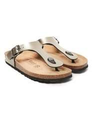 Mandel Japonki "Blanca" w kolorze brązowym rozmiar: 40. Brązowe klapki Mandel, bez wzorów, bez obcasa. Za 121.99 zł.