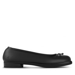 Baleriny ECCO. Czarne baleriny ecco, bez wzorów, bez obcasa. Za 379.99 zł.
