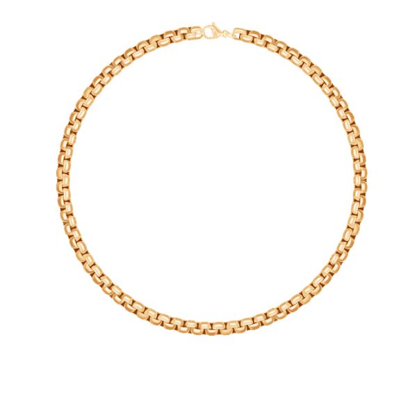 Naszyjnik łańcuch Cube pozłacany 50 cm. Żółte naszyjniki Lilou, pozłacane. Za 219.00 zł.