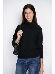 ASSUILI Sweter w kolorze czarnym rozmiar: 40. Czarne golfy Assuili, bez wzorów, bez ramiączek. Za 117.45 zł.