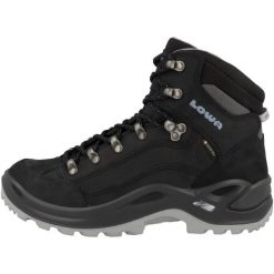 Buty trekkingowe damskie Lowa Renegade Gtx Mid. Czarne trekkingi Lowa, z gumy, za kostkę. Za 1,054.00 zł.