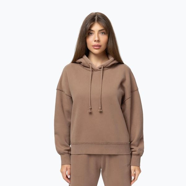 Bluza damska Pitbull Lovia Hooded. Brązowe bluzy PITBULL, s, bez wzorów, z bawełny. Za 179.99 zł.