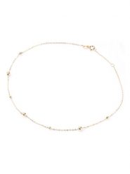 Diamant Exquis Złota bransoletka z elementem ozdobnym na kostkę rozmiar: onesize. Żółte bransoletki Diamant Exquis, złote. Za 427.45 zł.