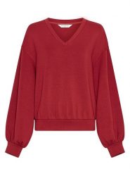 MOSS COPENHAGEN Bluza w kolorze bordowym rozmiar: XS/S. Czerwone bluzy Moss Copenhagen, s, bez wzorów, bez kaptura. Za 204.95 zł.