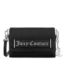 Torebka Juicy Couture. Czarne listonoszki Juicy Couture, bez wzorów, bez dodatków. Za 289.99 zł.
