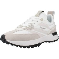 Buty PEPE JEANS LUCKY PRINT Beżowy. Brązowe trekkingi Pepe Jeans, z jeansu, trekkingowe. W wyprzedaży za 432.30 zł.