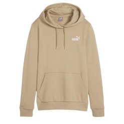 Damska Bluza Z Kapturem Z Haftem Essential. Brązowe bluzy Puma, bez wzorów, z kapturem. Za 201.99 zł.