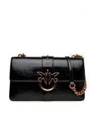 PINKO Torebka Love One Light Cl PE 25 PLTT 105313 A1UV Czarny. Czarne torebki klasyczne Pinko, bez wzorów, z lakierowanej skóry, lakierowane, bez dodatków. Za 979.99 zł.