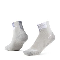 Skarpety biegowe Buff Coolnet Quarter Sock CQ. Szare skarpety Buff, bez wzorów, z elastanu. Za 104.49 zł.