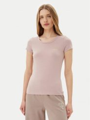 EA7 Emporio Armani T-Shirt 8NTT65 TJDQZ U4079 Różowy Regular Fit. Czerwone t-shirty EA7 Emporio Armani, m, bez wzorów, z bawełny, bez kołnierzyka, bez ramiączek. Za 309.99 zł.