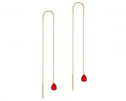 Złote kolczyki z cyrkoniami. Żółte kolczyki Apart, z cyrkonią, złote. Za 569.00 zł.