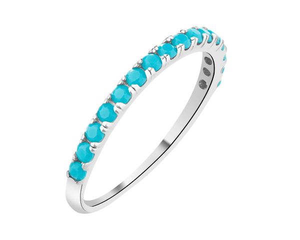 Pierścionek srebrny z cyrkoniami. Szare pierścionki Apart, z cyrkonią, srebrne. Za 119.00 zł.