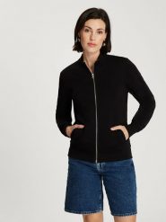 Cross Jeans Bluza w kolorze czarnym rozmiar: M. Czarne bluzy Cross Jeans, m, bez wzorów, z bawełny, bez kaptura. Za 113.90 zł.