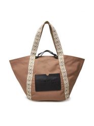 Coccinelle Torebka SXG C-Bounce Canvas E1 SXG 11 01 01 Brązowy. Brązowe shopper Coccinelle, bez wzorów, z materiału, bez dodatków. Za 499.99 zł.
