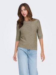 ONLY Sweter w kolorze oliwkowym rozmiar: M. Brązowe swetry Only, m, bez wzorów, bez ramiączek. Za 105.88 zł.