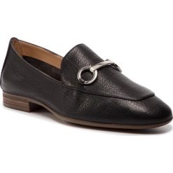 Lordsy UNISA - Durito 19 Sty Black. Czarne lordsy Unisa, z aplikacjami, ze skóry, bez obcasa, na obcasie, bez zapięcia. W wyprzedaży za 259.00 zł.