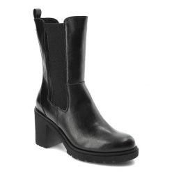 Czarna Kozaki Marco Tozzi Ocieplane Buty Damskie. Czarne kozaki Marco Tozzi, z futra, bez obcasa, na obcasie, bez zapięcia. Za 259.00 zł.