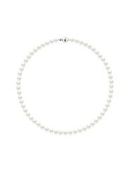 Mitzuko Naszyjnik perłowy w kolorze białym - dł. 42 cm rozmiar: onesize. Białe naszyjniki Mitzuko, z perłą, srebrne. Za 347.99 zł.