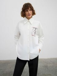 BGN Koszula w kolorze białym rozmiar: 38. Białe koszule BGN, bez wzorów, bez kołnierzyka, bez ramiączek. Za 178.37 zł.