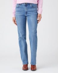 WRANGLER STRAIGHT DAMSKIE SPODNIE JEANSOWE JEANSY ROCKY W20TB940W 112141246. Jeansy Wrangler, l, bez wzorów. Za 199.99 zł.