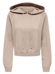 ONLY Bluza w kolorze beżowym rozmiar: XL. Brązowe bluzy Only, xl, bez wzorów, z kapturem. Za 129.95 zł.