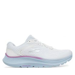 Buty do biegania Skechers. Białe obuwie sportowe Skechers, bez zapięcia, do biegania. Za 259.99 zł.