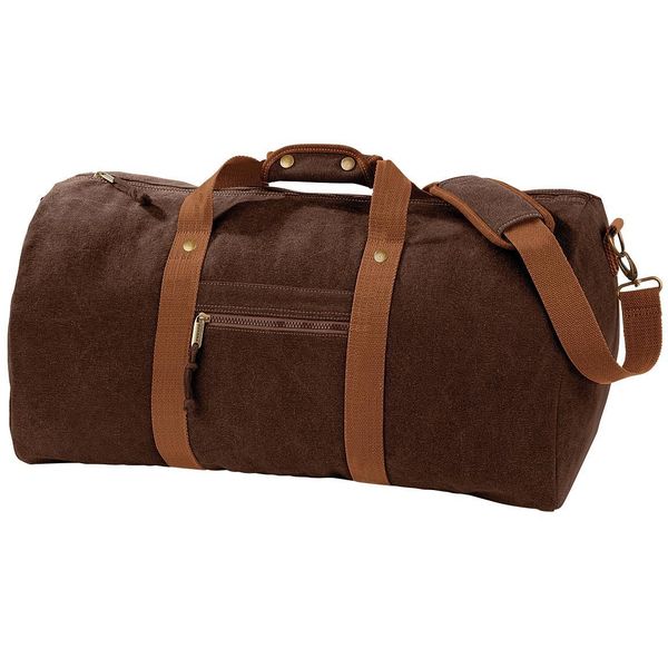 Torba Na Ramię Vintage Canvas 45 Litrów Jeden Rozmiar. Zielone torby na ramię QUADRA, bez wzorów, z materiału, vintage, na ramię, bez dodatków. Za 242.99 zł.