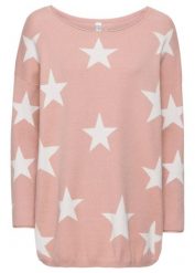 Sweter oversize z miękkiej mieszanki wiskozy. Czerwone swetry bonprix, bez wzorów, z dzianiny, bez ramiączek. Za 124.99 zł.