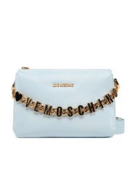 LOVE MOSCHINO Torebka JC4072PP1ML1371A Błękitny. Niebieskie torebki klasyczne Love Moschino, bez wzorów, ze skóry, bez dodatków. Za 659.99 zł.
