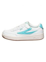 Fila Skórzane sneakersy w kolorze biało-miętowym rozmiar: 38. Białe trampki Fila, bez wzorów, bez zapięcia. Za 136.45 zł.