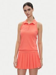 DKNY Sport Polo DP5T1185 Koralowy Regular Fit. Pomarańczowe koszulki polo DKNY Sport, m, bez wzorów, z syntetyku, bez kołnierzyka, bez ramiączek. Za 169.99 zł.