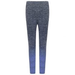 Legginsy Bezszwowe Damskie Fade. Niebieskie legginsy TOMBO, bez wzorów. Za 114.99 zł.