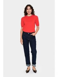 SAINT TROPEZ Sweter "Mila" w kolorze pomarańczowym rozmiar: M. Pomarańczowe swetry Saint Tropez, m, bez wzorów, bez ramiączek. Za 71.07 zł.