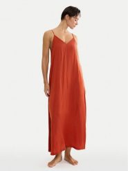 Triumph Sukienka letnia Summer Satin 10227240 Pomarańczowy Relaxed Fit. Brązowe sukienki Triumph, na lato, bez wzorów, z syntetyku, bez kołnierzyka, bez ramiączek. Za 179.99 zł.