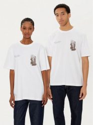 Filling Pieces T-Shirt Unisex Gardener 7449985 Biały Regular Fit. Białe t-shirty Filling Pieces, m, bez wzorów, z bawełny, bez kołnierzyka, bez ramiączek. Za 219.99 zł.