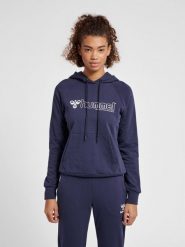 Damska bluza z kapturem Hummel Noni 2.0. Niebieskie bluzy Hummel, na wiosnę, xs, bez wzorów, z bawełny, z kapturem. Za 252.50 zł.