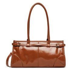 Torebka JENNY. Brązowe torebki klasyczne Jenny, bez wzorów, bez dodatków. Za 129.99 zł.