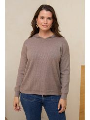 Soft Cashmere Sweter w kolorze szarobrązowym rozmiar: 34/36. Brązowe swetry Soft Cashmere, bez wzorów, bez ramiączek. Za 140.86 zł.