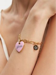 Guess Bransoletka JUBB05149JW Złoty. Żółte bransoletki Guess, metalowe. Za 179.99 zł.