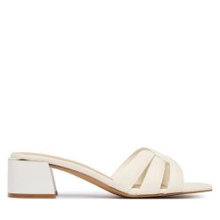 Klapki Aldo. Białe klapki Aldo, bez wzorów, bez obcasa. Za 269.99 zł.