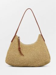 Becksöndergaard Torebka "Ariya" w kolorze beżowym - 32 x 25 cm rozmiar: onesize. Brązowe torby na ramię Becksöndergaard, bez wzorów, z materiału, na ramię, bez dodatków. Za 244.22 zł.