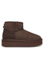 EMU Australia Śniegowce Stinger Micro Flatform 2.1 W13296 Brązowy ciemny. Brązowe trapery i śniegowce EMU Australia, z wełny. Za 689.99 zł.