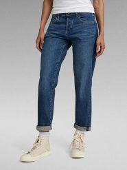 G-Star Dżinsy - Boyfriend fit - w kolorze niebieskim rozmiar: W25/L30. Niebieskie jeansy G-Star, l, z aplikacjami. Za 228.92 zł.