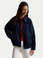 Polo Ralph Lauren Kurtka przejściowa 211A96311002 Granatowy Oversize. Niebieskie kurtki Polo Ralph Lauren, s, bez wzorów, z bawełny, bez kaptura. Za 1,699.00 zł.