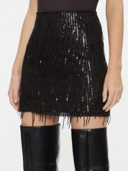 ONLY Spódnica mini 15305742 Czarny Regular Fit. Czarne spódnice Only, l, bez wzorów, z syntetyku, mini. Za 79.99 zł.
