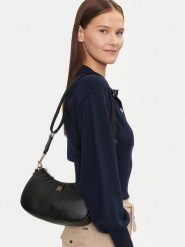 Tommy Hilfiger Torebka AW0AW16476 Czarny. Czarne torebki klasyczne TOMMY HILFIGER, bez wzorów, ze skóry, bez dodatków. Za 249.99 zł.