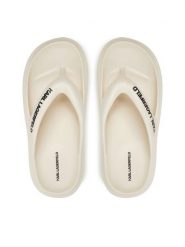 KARL LAGERFELD Japonki Skoona II KL85025 Biały. Białe klapki KARL LAGERFELD, bez wzorów, z tworzywa sztucznego, bez obcasa. Za 279.99 zł.